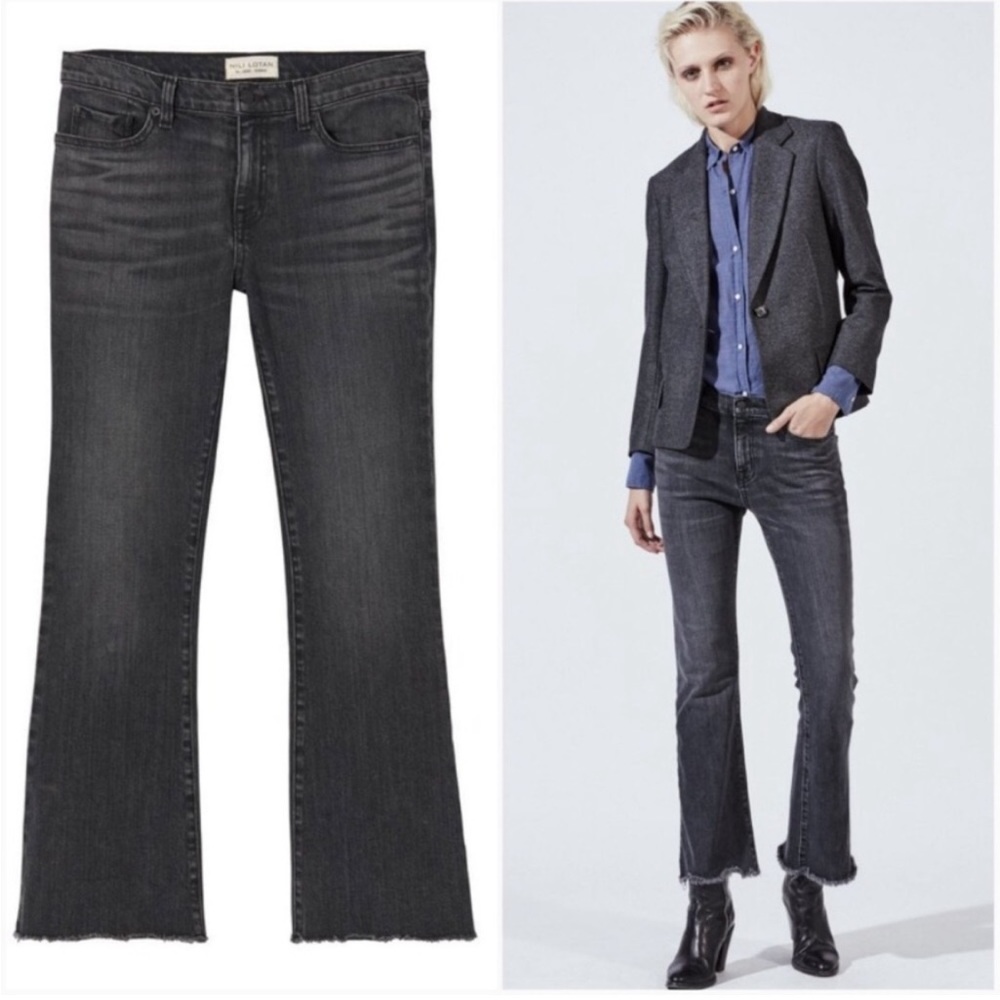 Nili Lotan vianca flare crop jeans size 27. Fit like a 28